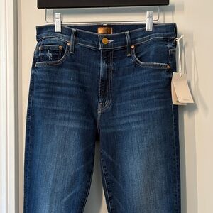 NWT MOTHER Insider Crop Step Fray Jeans